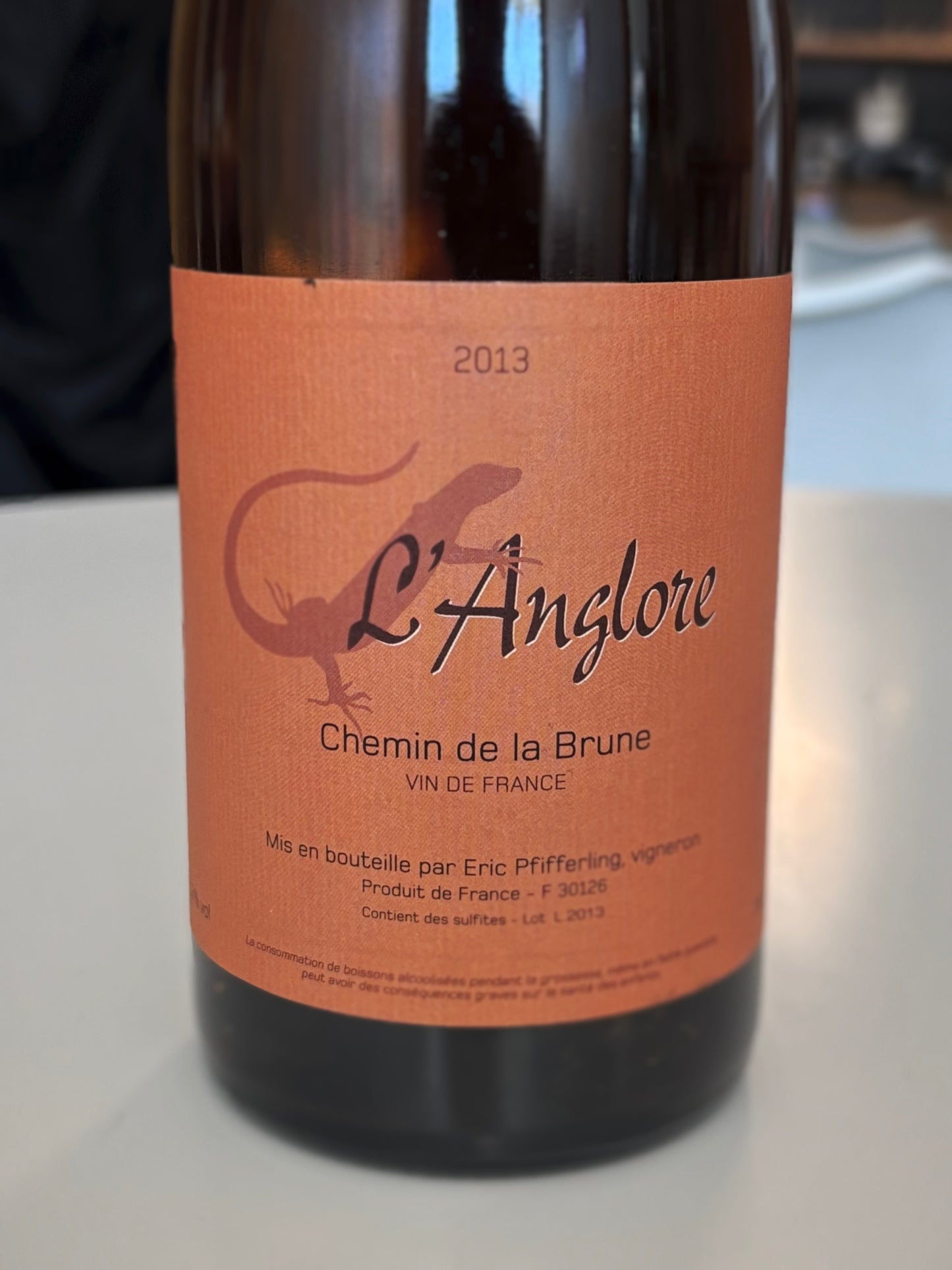 L’Anglore (Eric Pfifferling) Vin de France Rosé Chemin de la Brune 2013