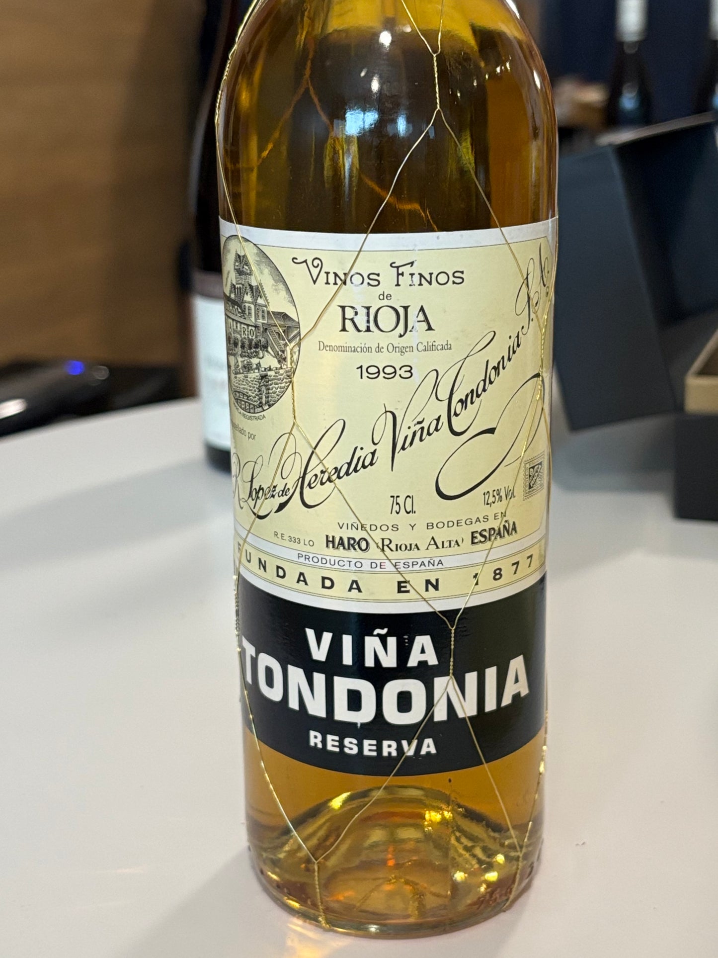 R. Lopez de Heredia Viña Tondonia Rioja Reserva 1993