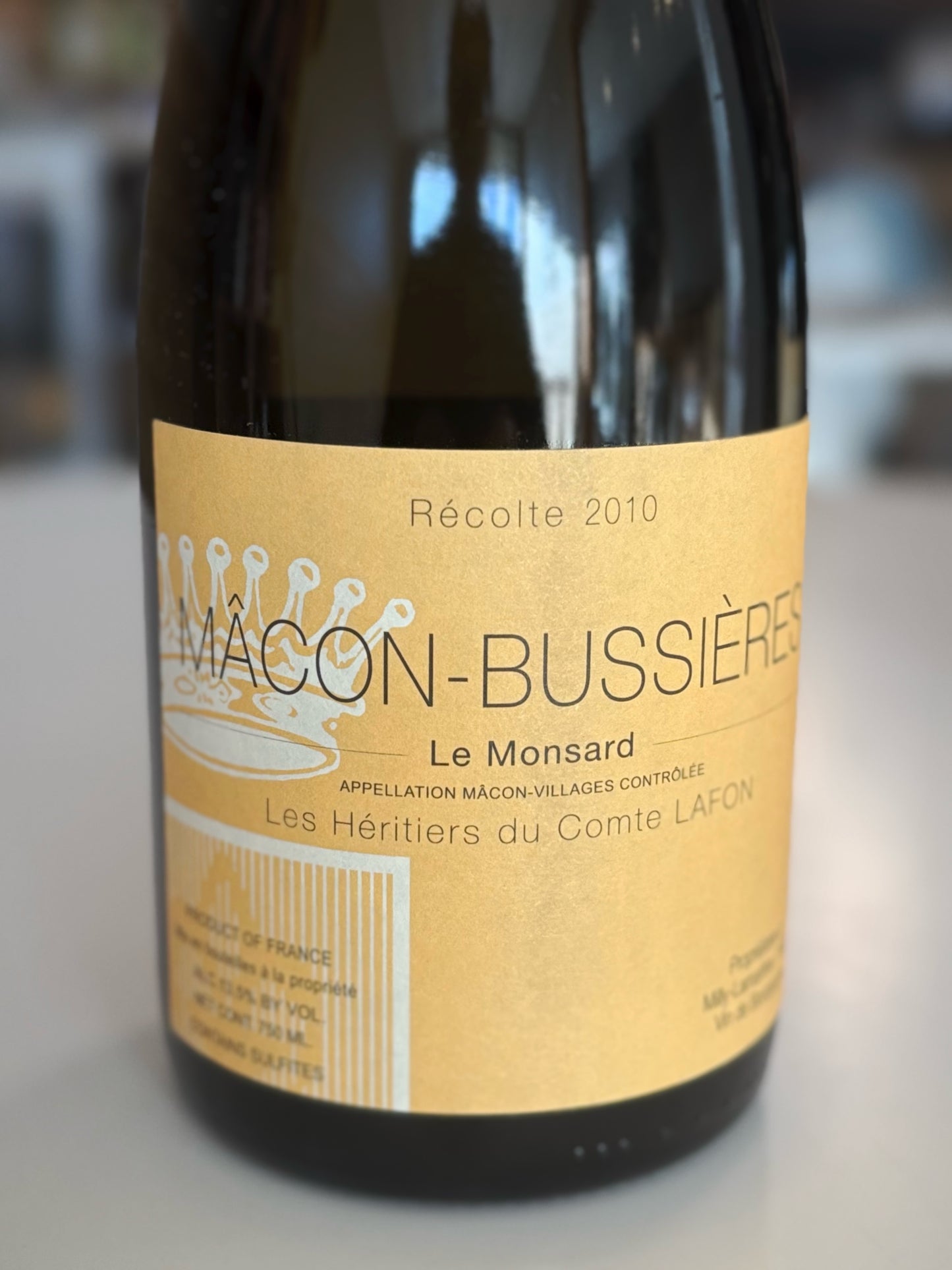 Domaine des Heritiers du Comte Lafon Macon-Bussiere Le Monsard 2010