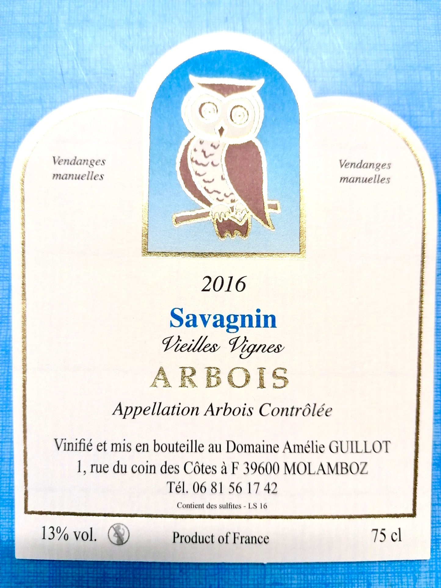 Domaine Amélie Guillot Arbois Savagnin Vieilles Vignes 2016
