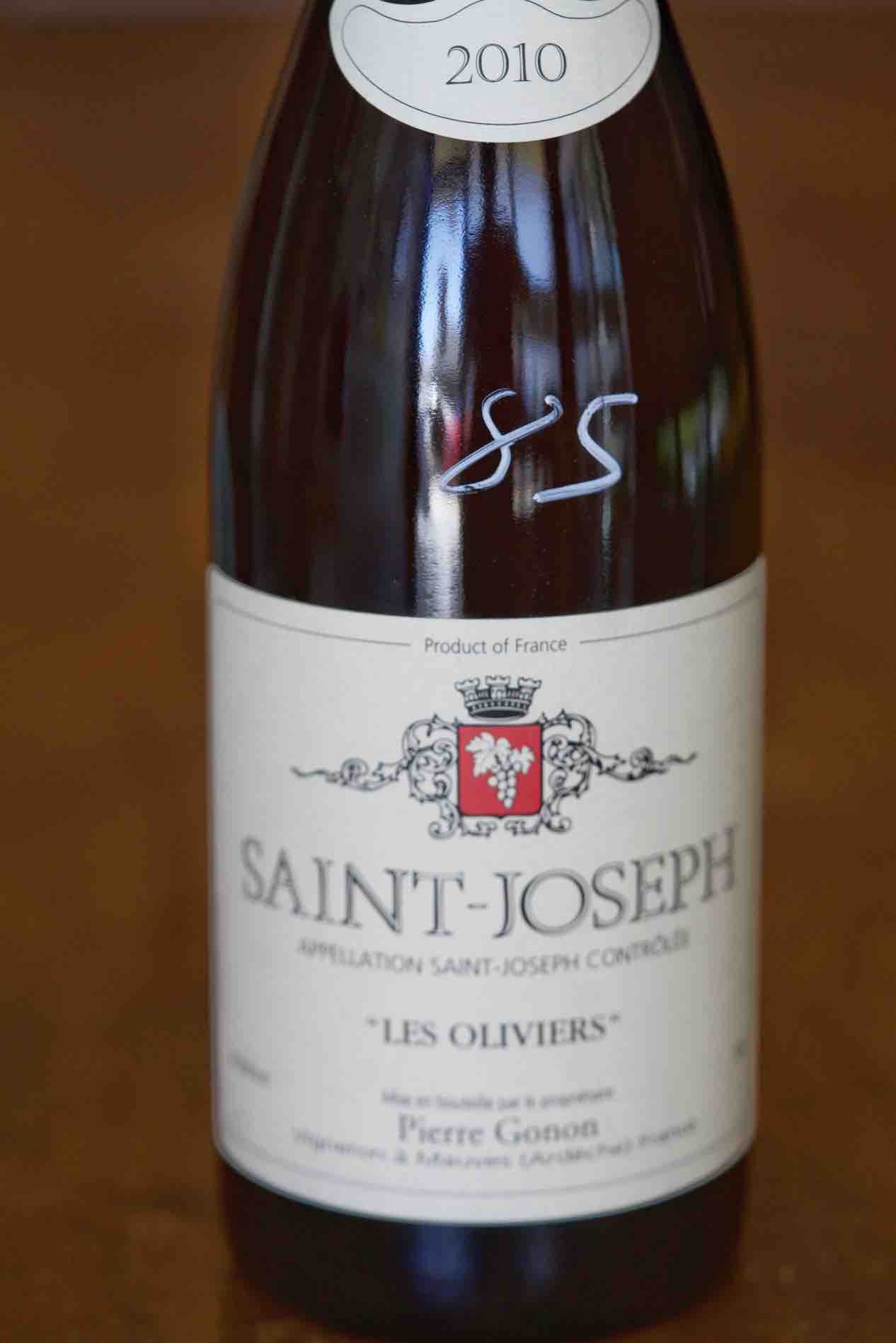 Pierre Gonon Saint Joseph Blanc "Les Oliviers" 2010