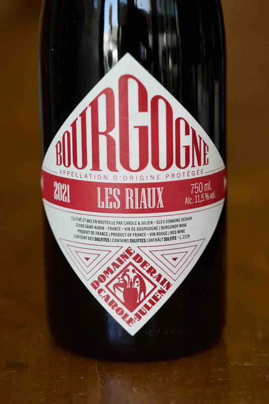 Domaine Derain Bourgone Rouge Pinot Noir Les Riaux 2021