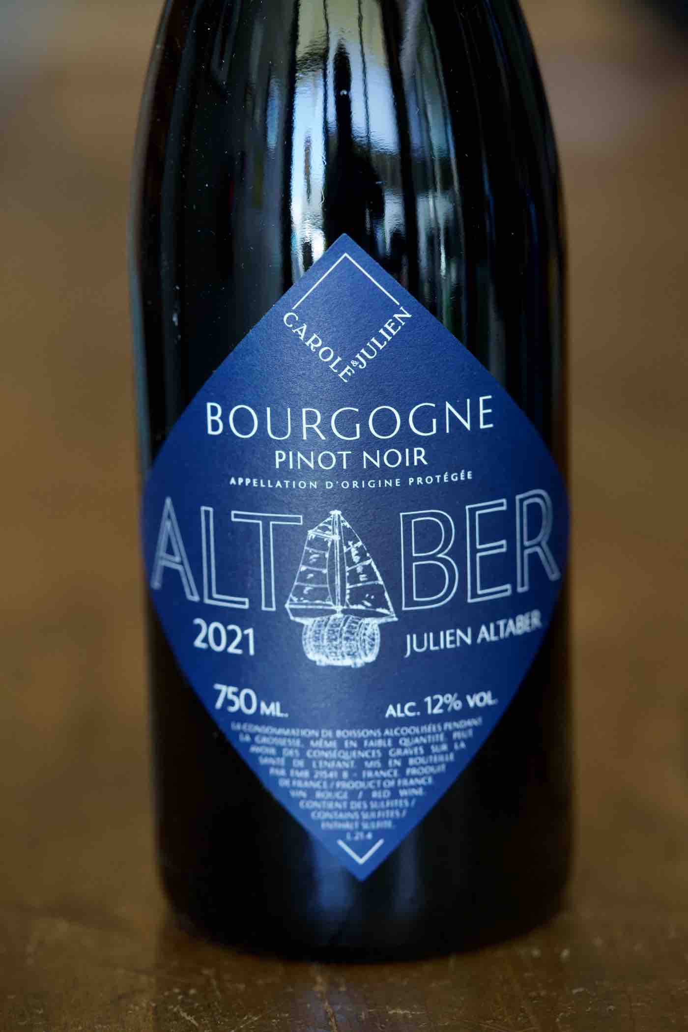 Sextant Julien Altaber Bourgogne Rouge Pinot Noir 2021