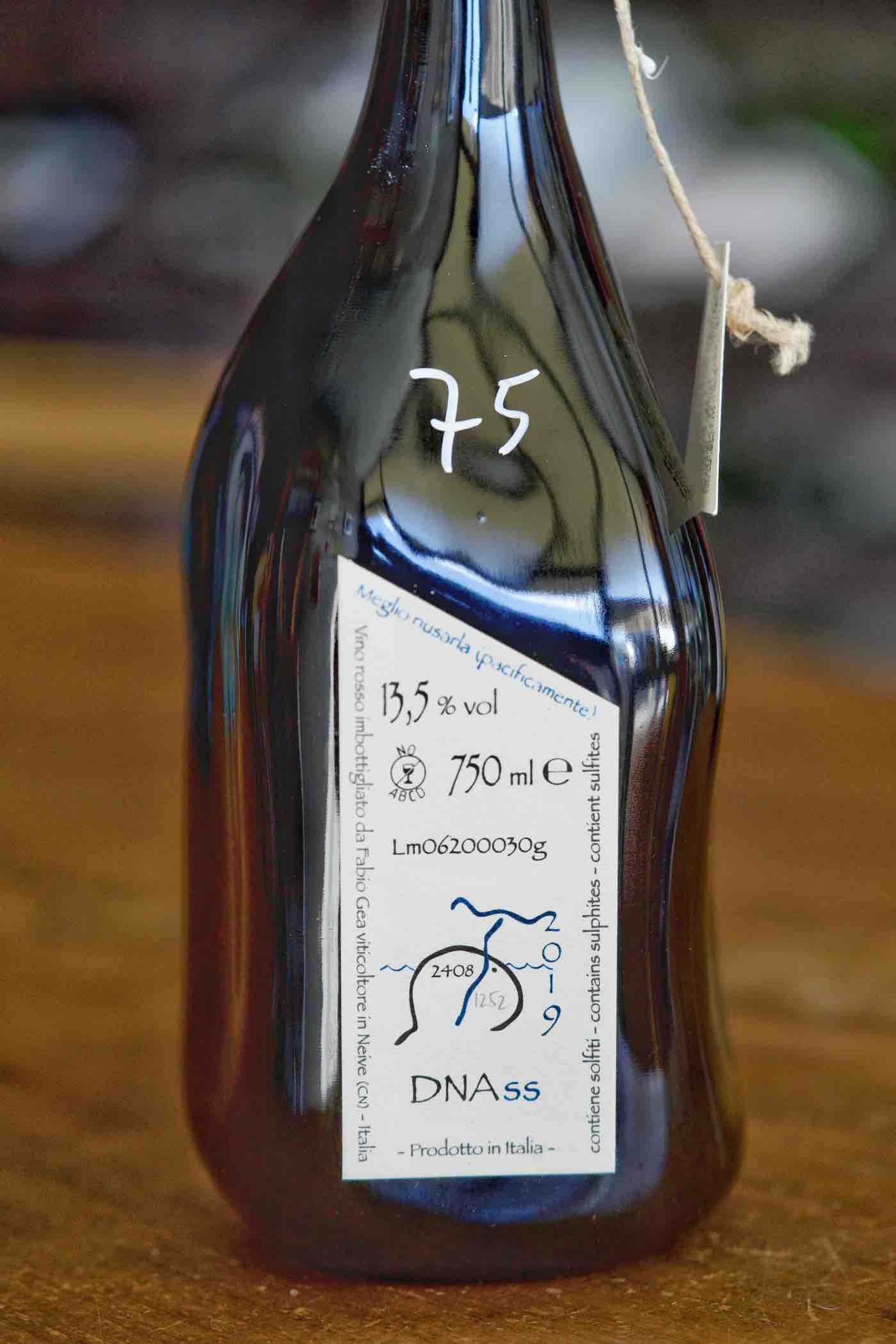Vino Ross "DNAss", Fabio Gea 2019