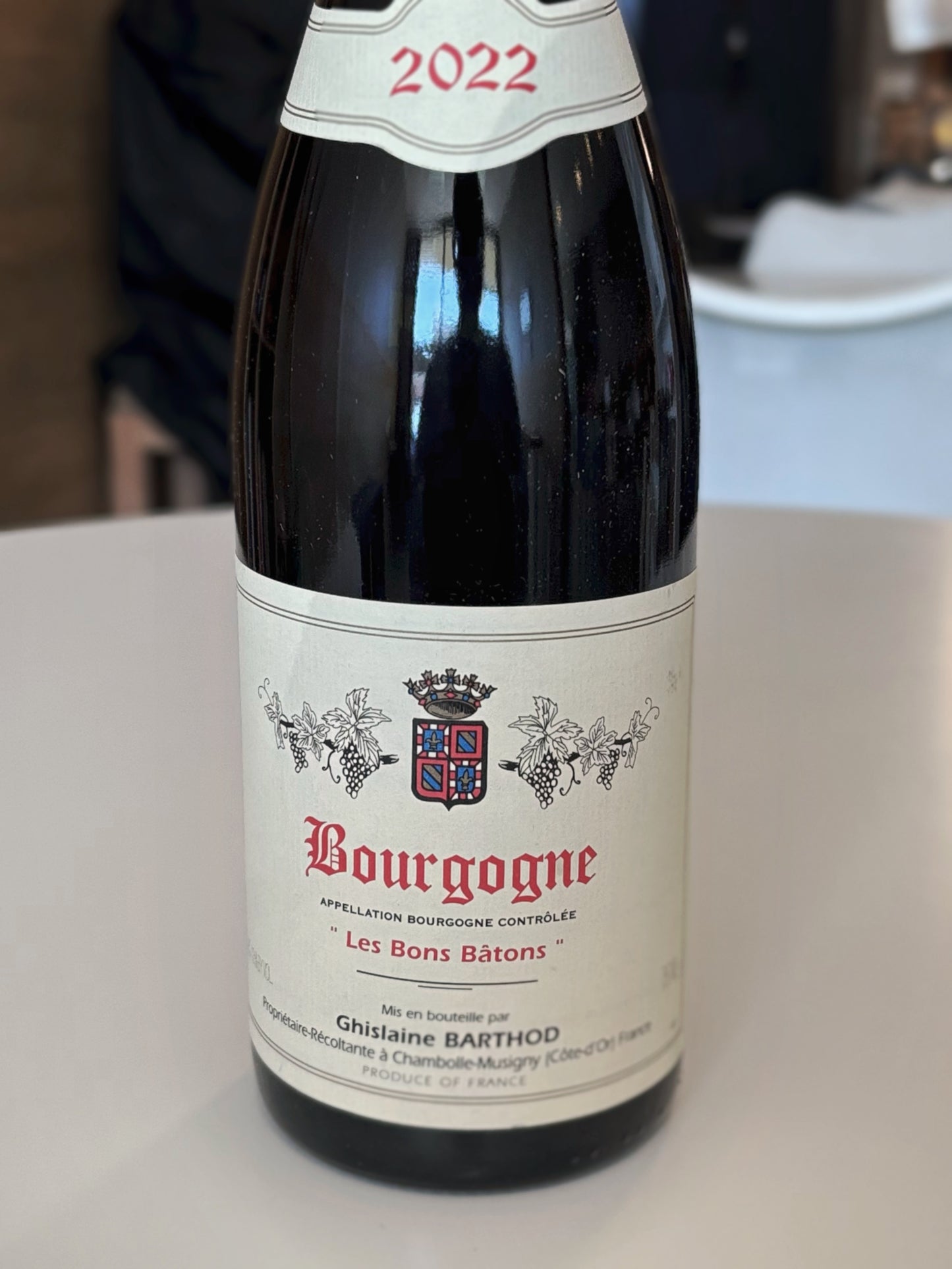 Domaine Ghislaine Barthod Bourgogne Rouge Les Bons Batons 2022
