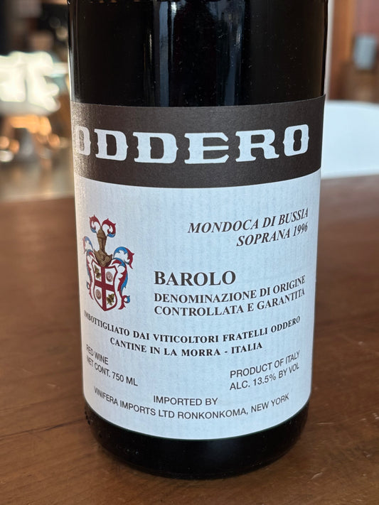 Oddero Barolo DOCG Mondoca di Bussia Soprana 1996