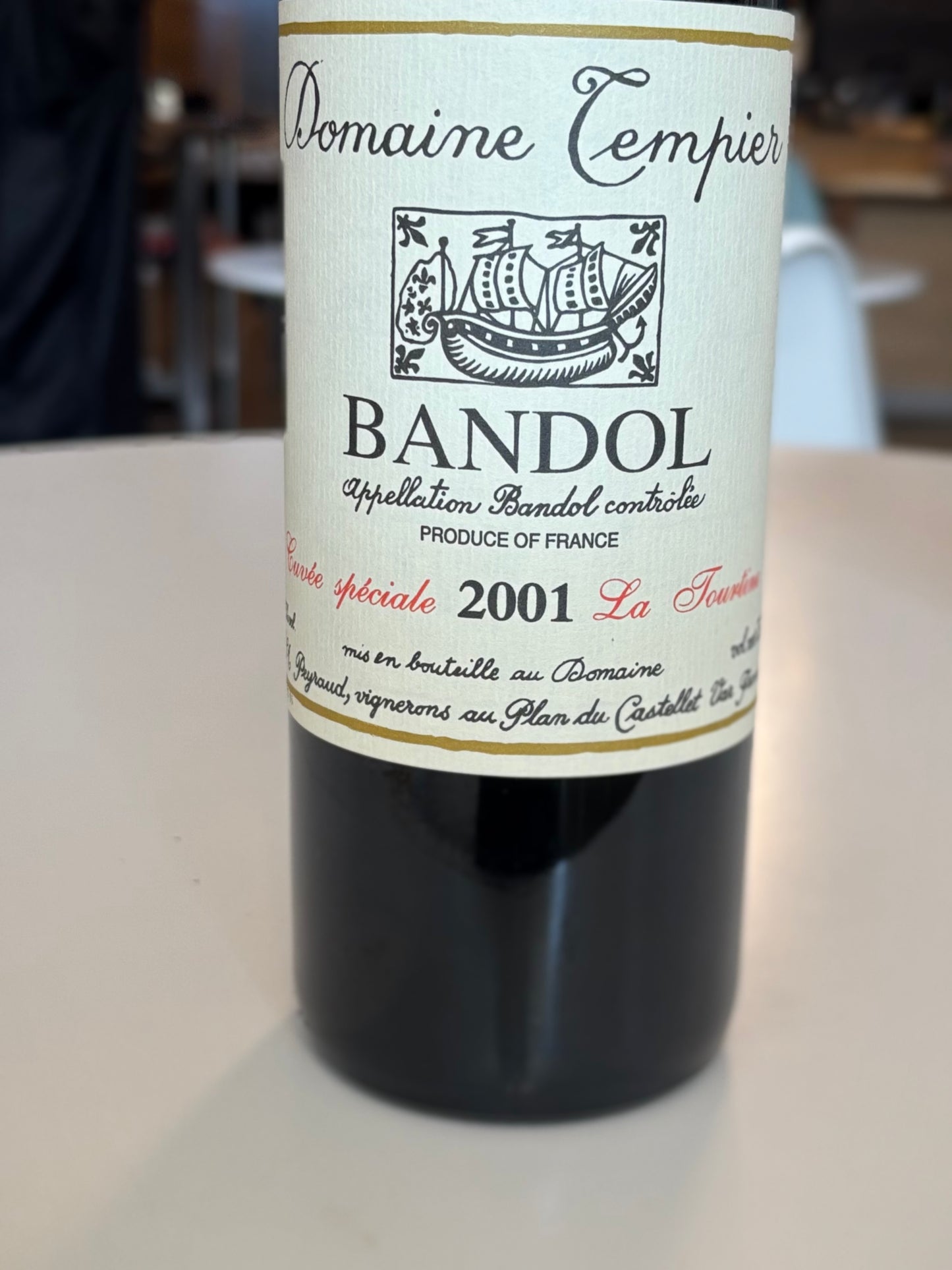 Domaine Tempier Bandol Cuvée Speciale La Tourtine 2001