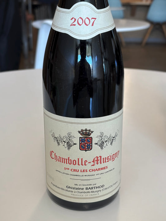 Domaine Ghislaine Barthod Chambolle Musigny 1er Cru "Les Charmes" 2007