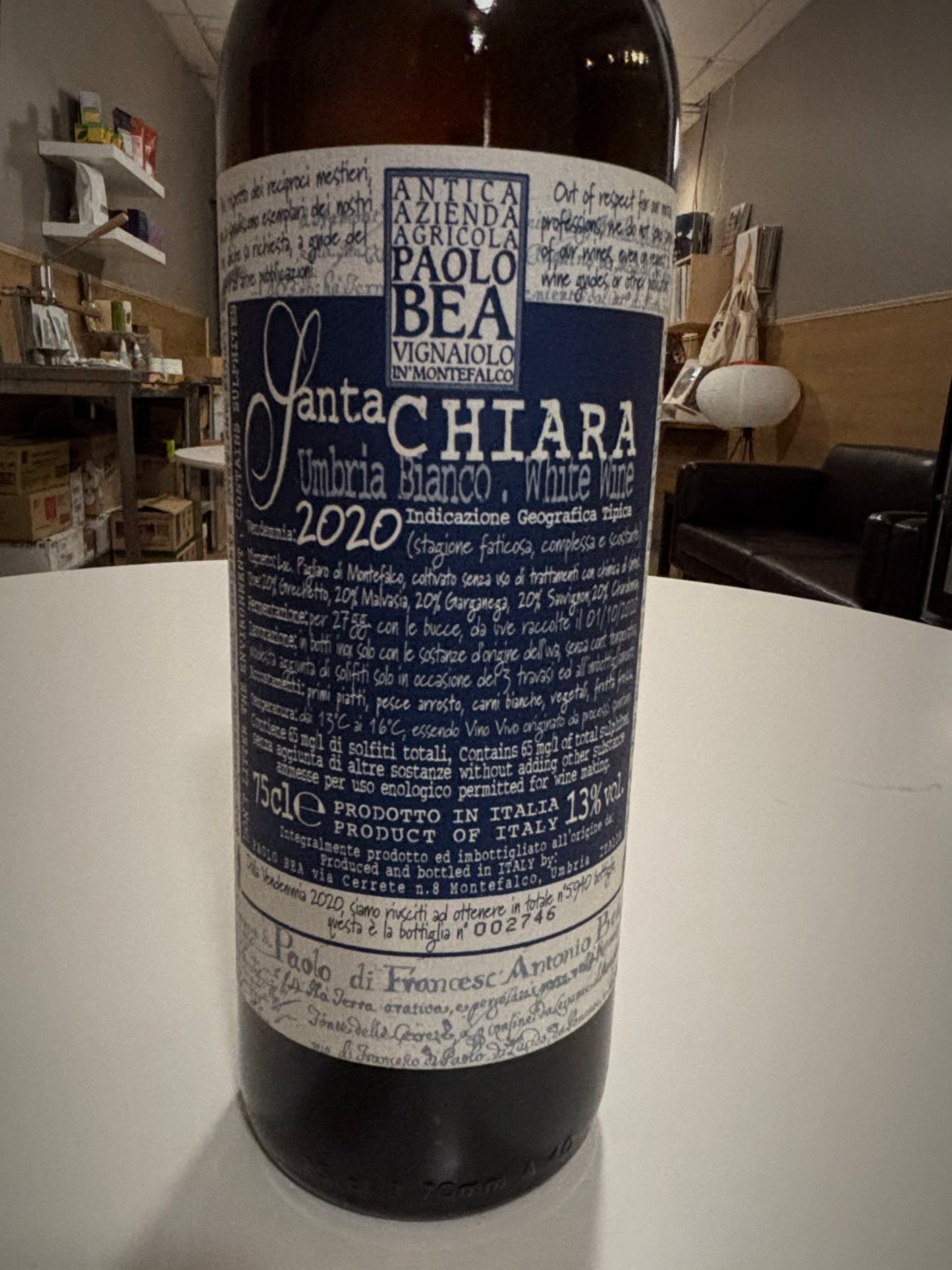 Paolo Bea Umbria Bianco White Santa Chiara 2020