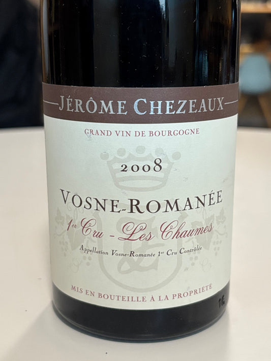 Domaine Jerome Chezeaux Vosne-Romanée Les Chaumes Premier Cru 2008
