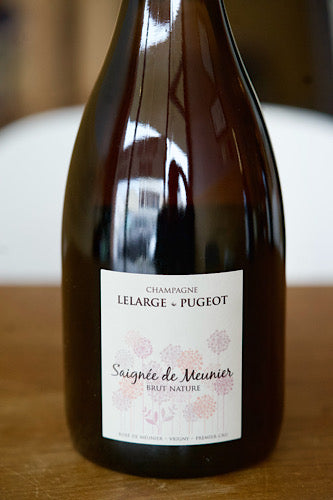 Domaine Lelarge-Pugeot Champagne Rosé Brut Nature “Saignée de Meunier” 2014