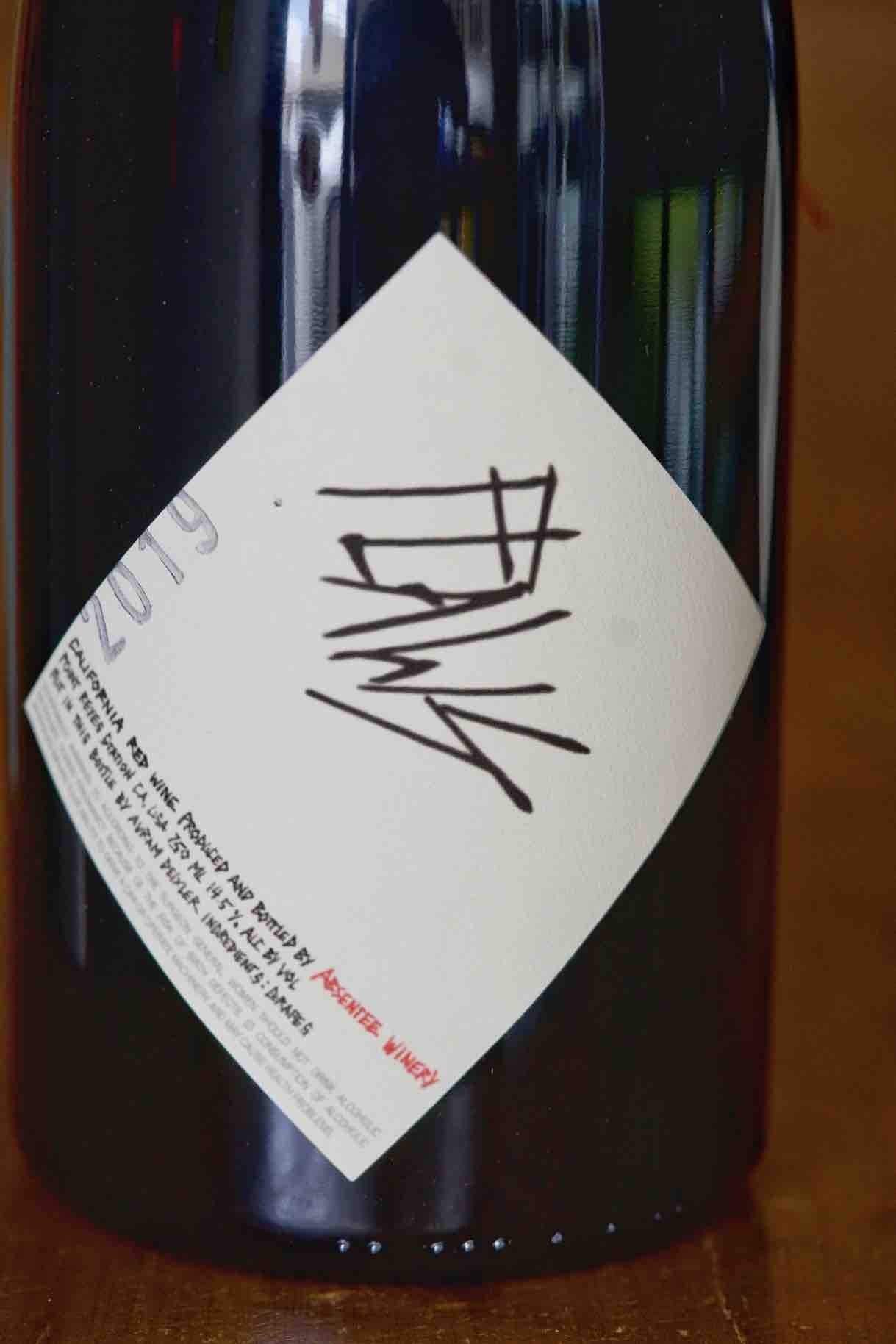 Absentee Winery California Red Wine Abouriou "Flaws" 2019 1.5L