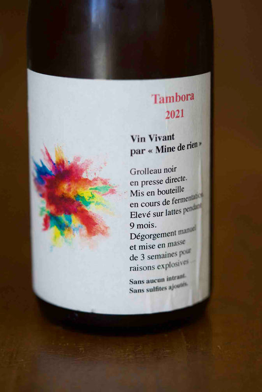 Mine de Rien Vin de France White Grolleau Noir-Blanc de Noir "Tambora" 2021
