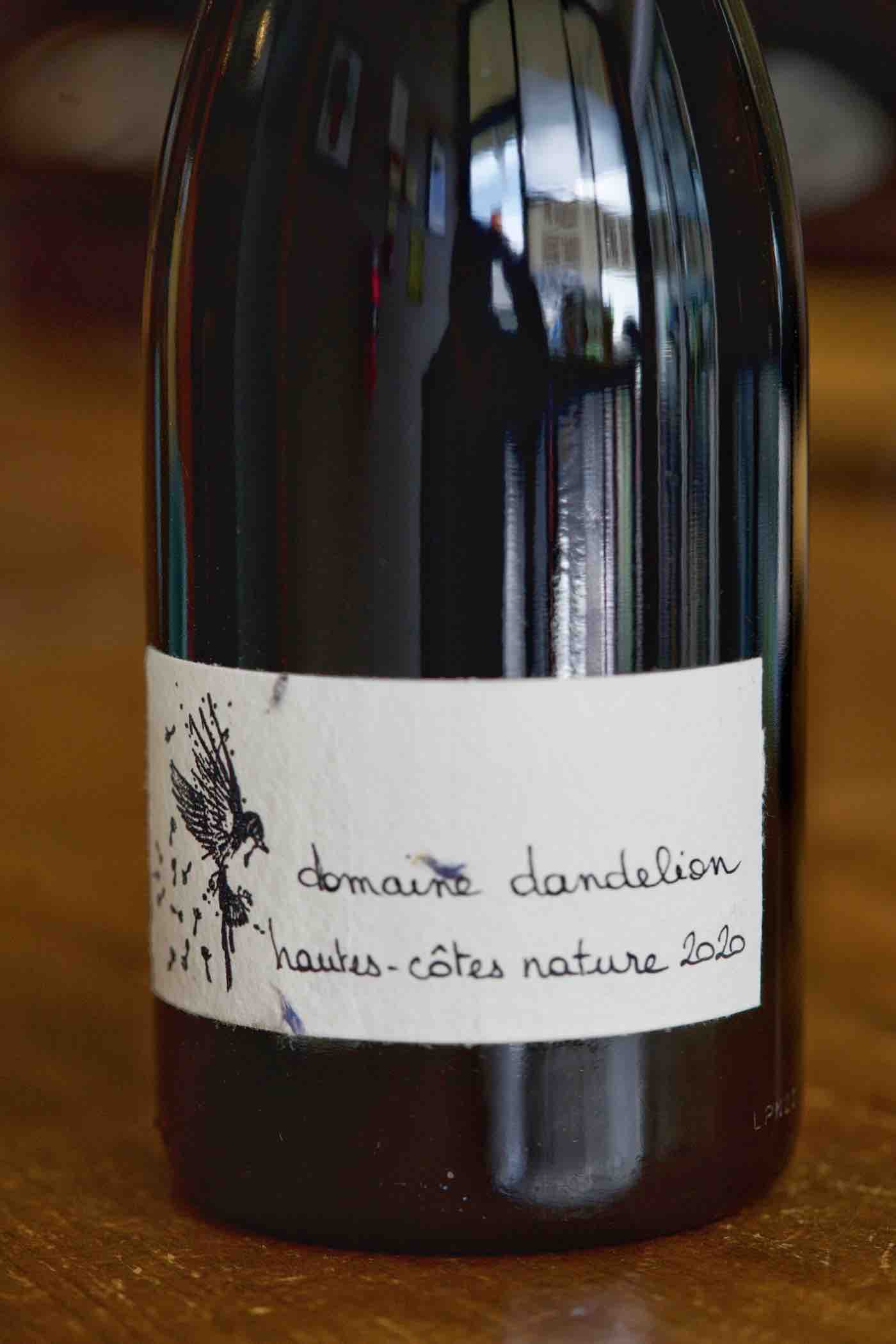 Bourgogne Rouge Hautes-Côtes de Beaune Pinot Noir "Nature", Domaine Dandelion 2020