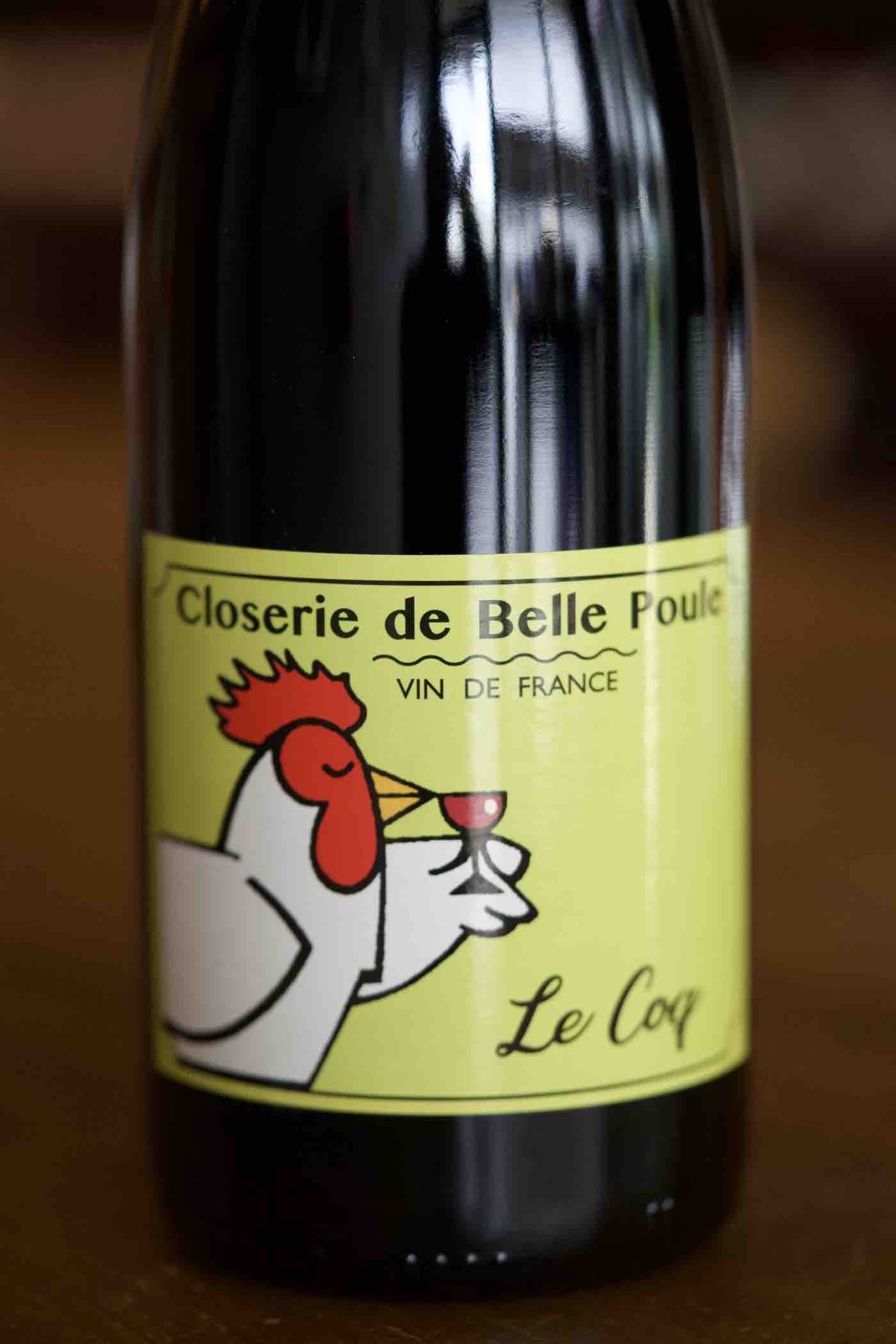 Vin de France Red Cabernet Sauvignon "Le Coq", Closerie de Belle Poule 2019