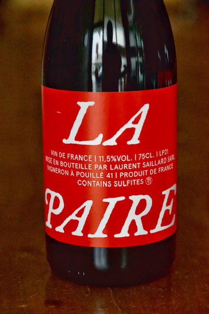 Vin de France Red "la Paire" Gamay, Laurent Saillard 2021