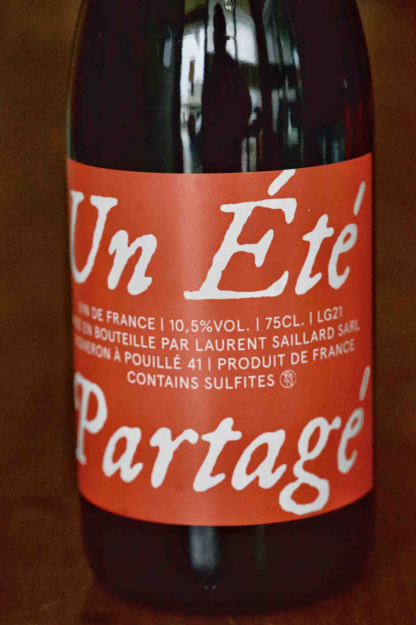 Vin de France "Un été partagé", Laurent Saillard 2021
